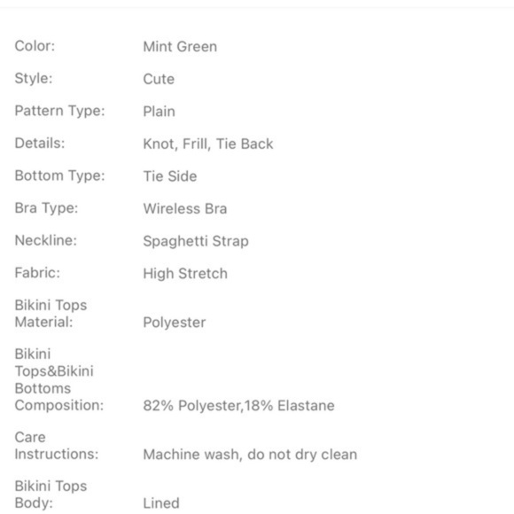 NWT Frill Trim Bikini Swimsuit - Picture 4 of 5